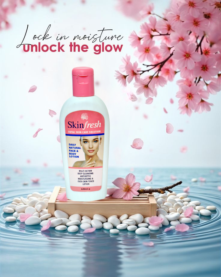 skin fresh face & body lotion | daily moisturizing & skin tone care