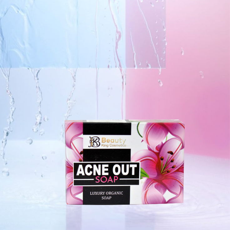 "Organic Acne Out Soap for pimples, acne control, oil balance and clear glowing skin"